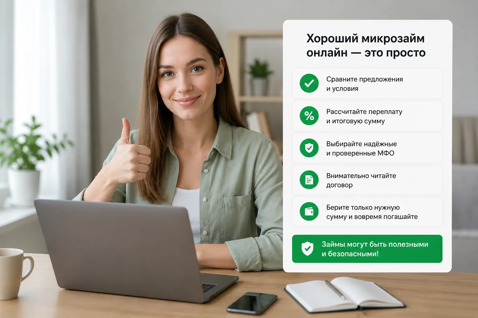 Хороший микрозайм онлайн: как взять деньги без лишней переплаты и риска Вывод