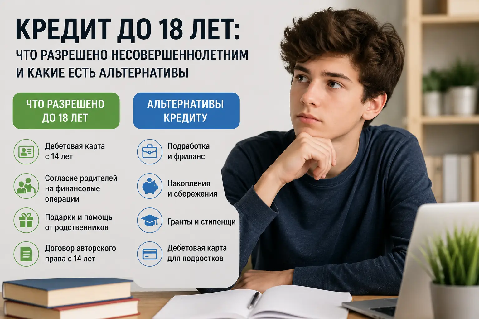 Кредит до 18 лет: что разрешено несовершеннолетним и какие есть альтернативы