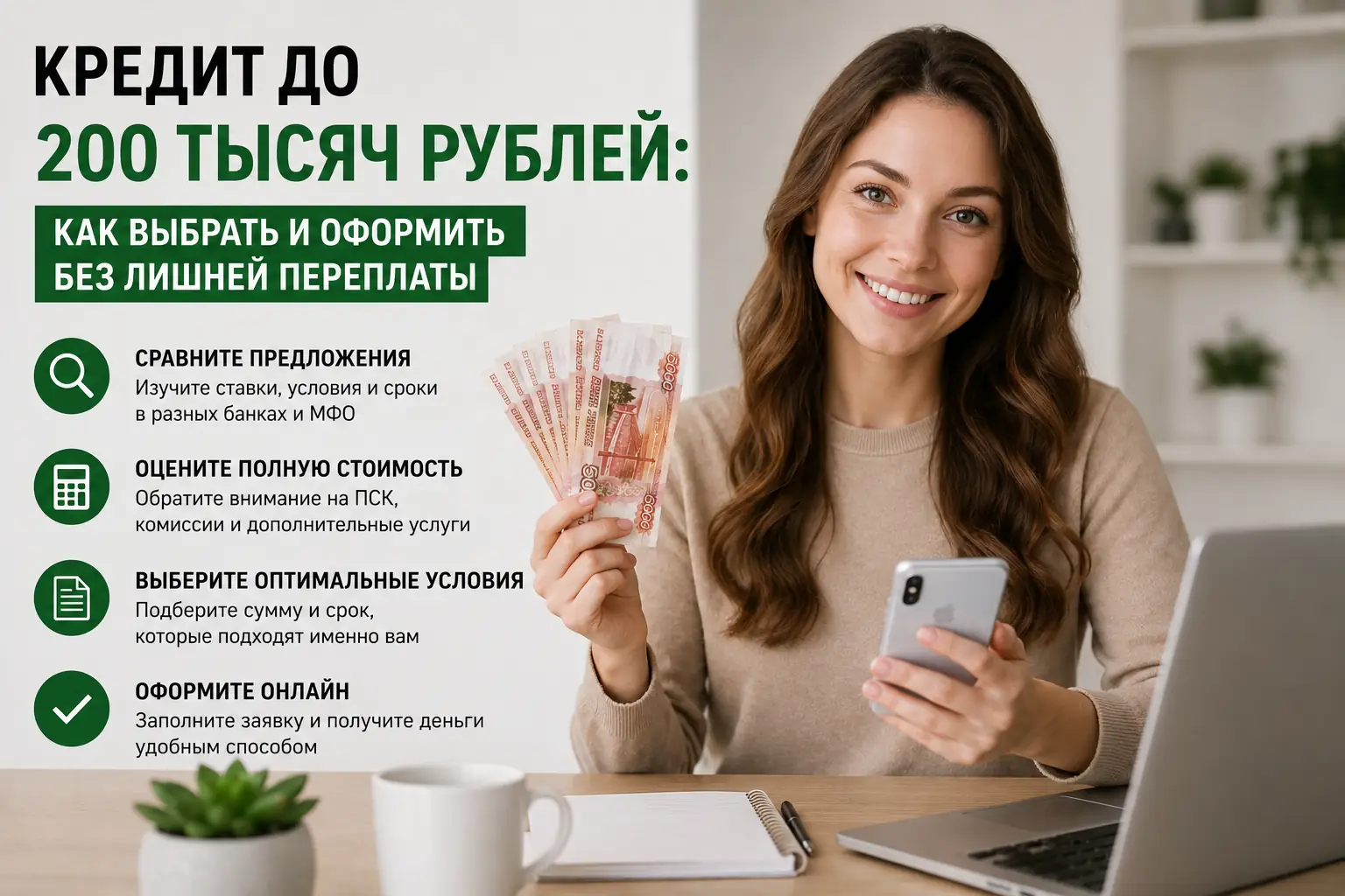 Кредит до 200 тысяч рублей: как выбрать и оформить без лишней переплаты Условия кредита до 200 тысяч рублей