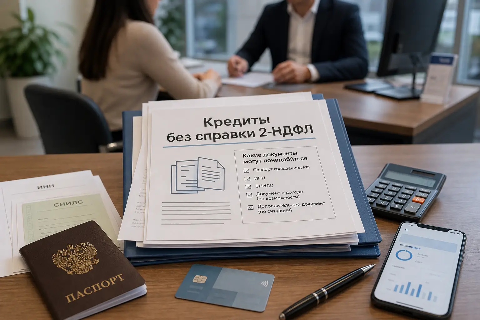 Кредиты без справки 2-НДФЛ Какие документы могут понадобиться