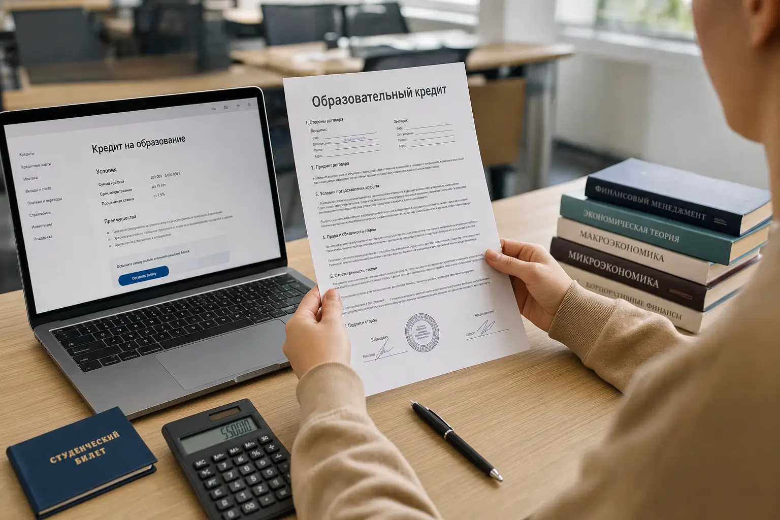 Кредиты для студентов Образовательный кредит: особенности и условия