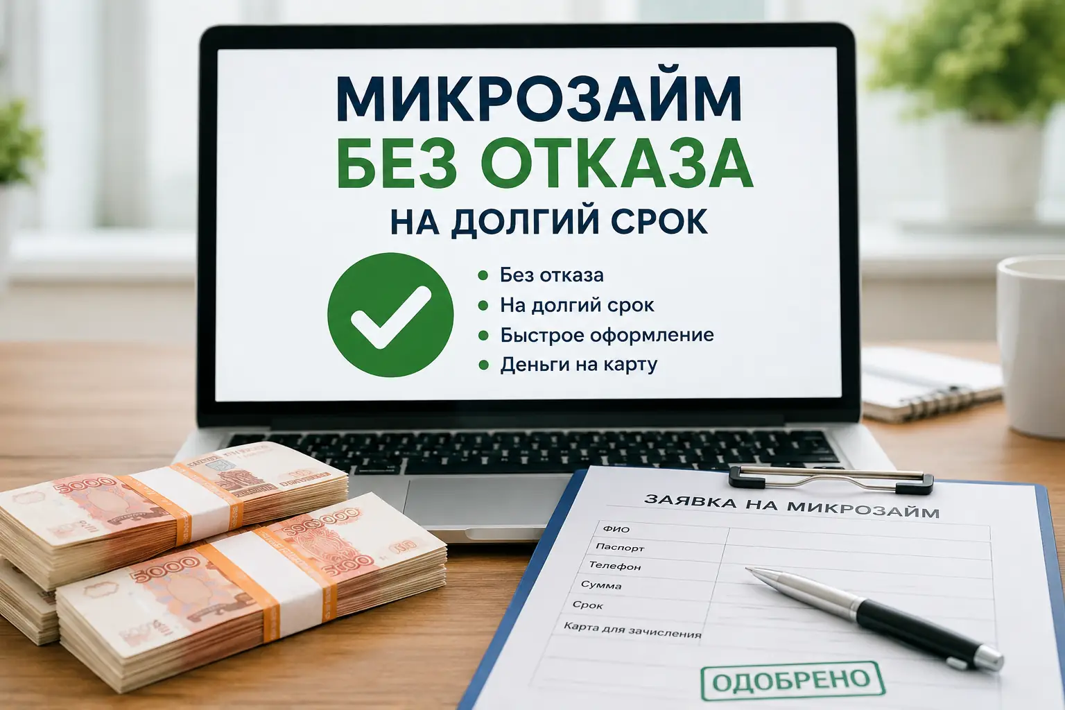 Микрозайм без отказа на долгий срок Вывод