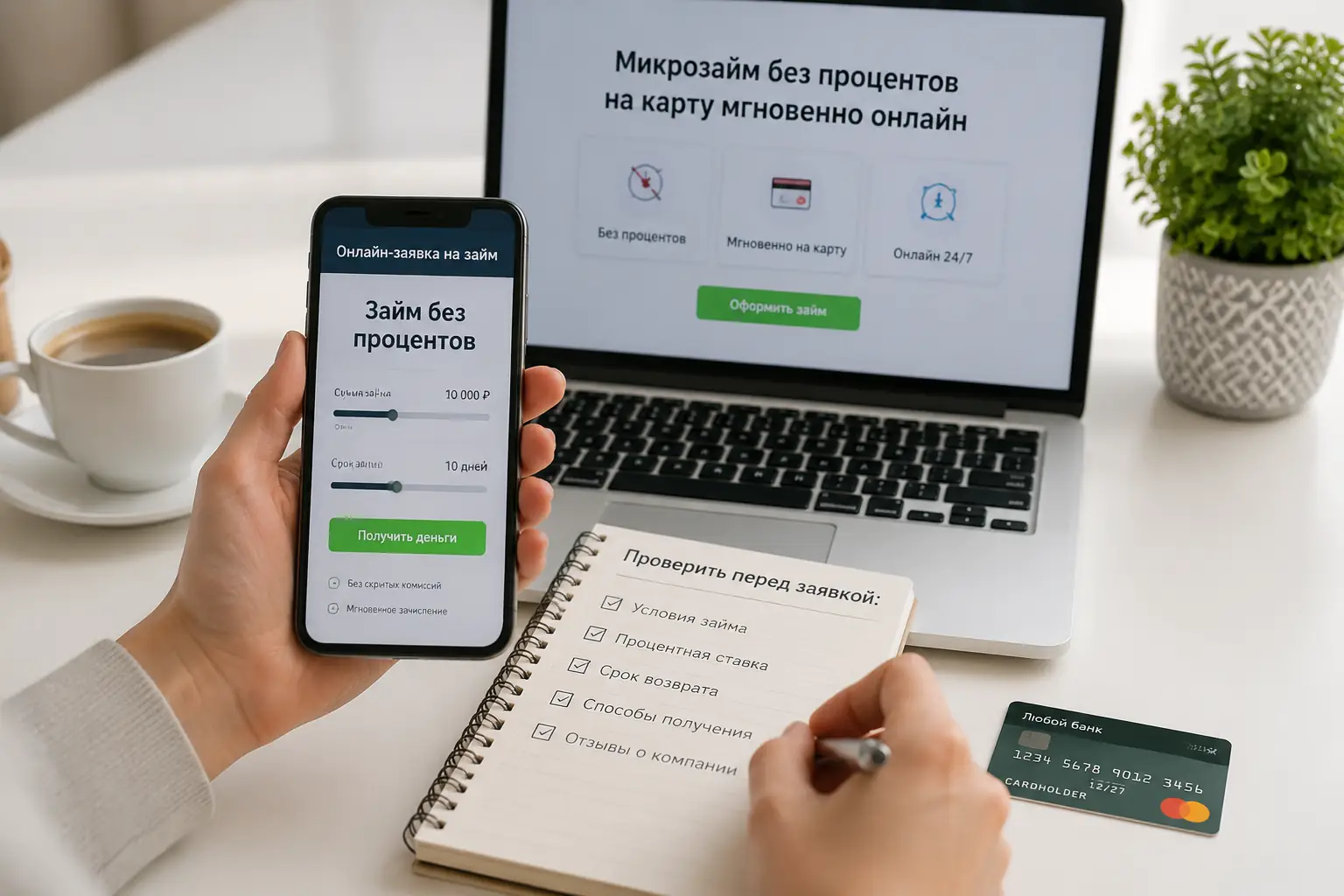Микрозайм без процентов на карту мгновенно онлайн Практические советы перед заявкой