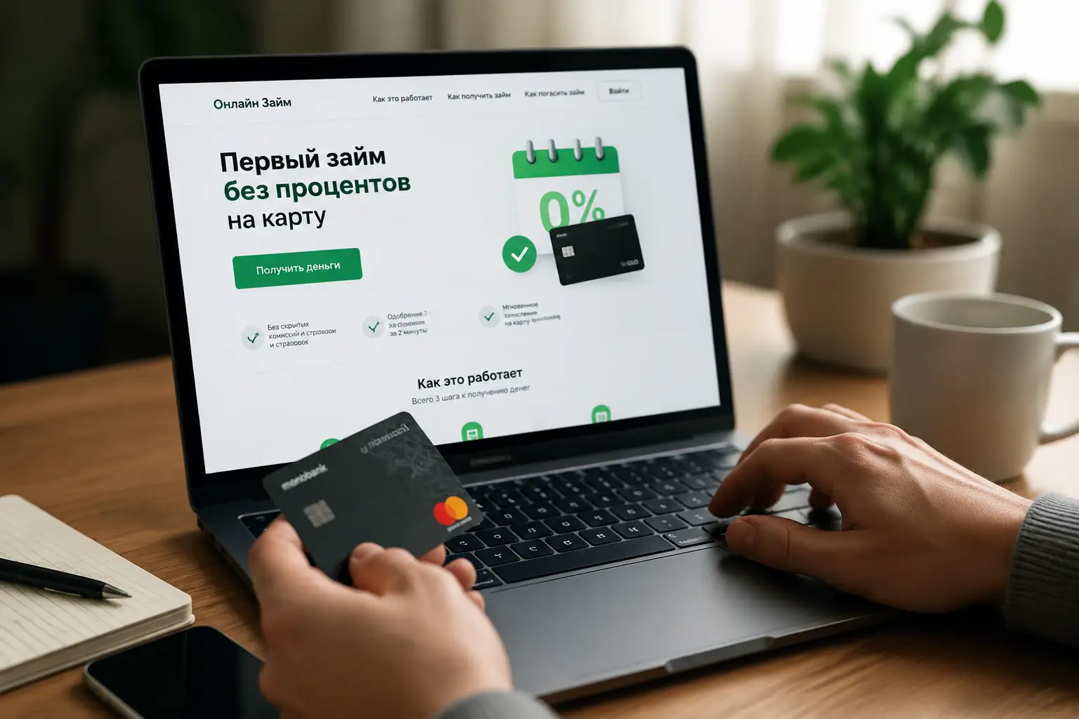 Микрозайм без процентов на первый займ карту: как оформить первый займ и не переплатить Как работает первый займ без процентов на карту