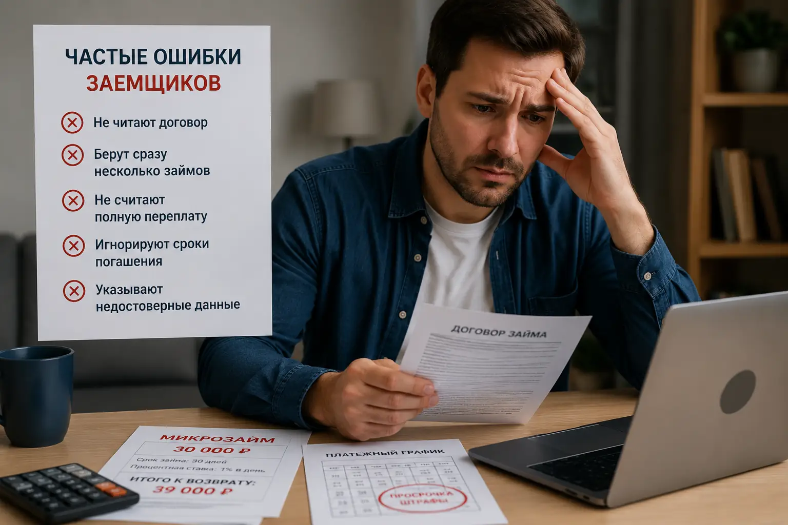 Микрозайм без залога: как взять деньги без риска для имущества Частые ошибки заемщиков