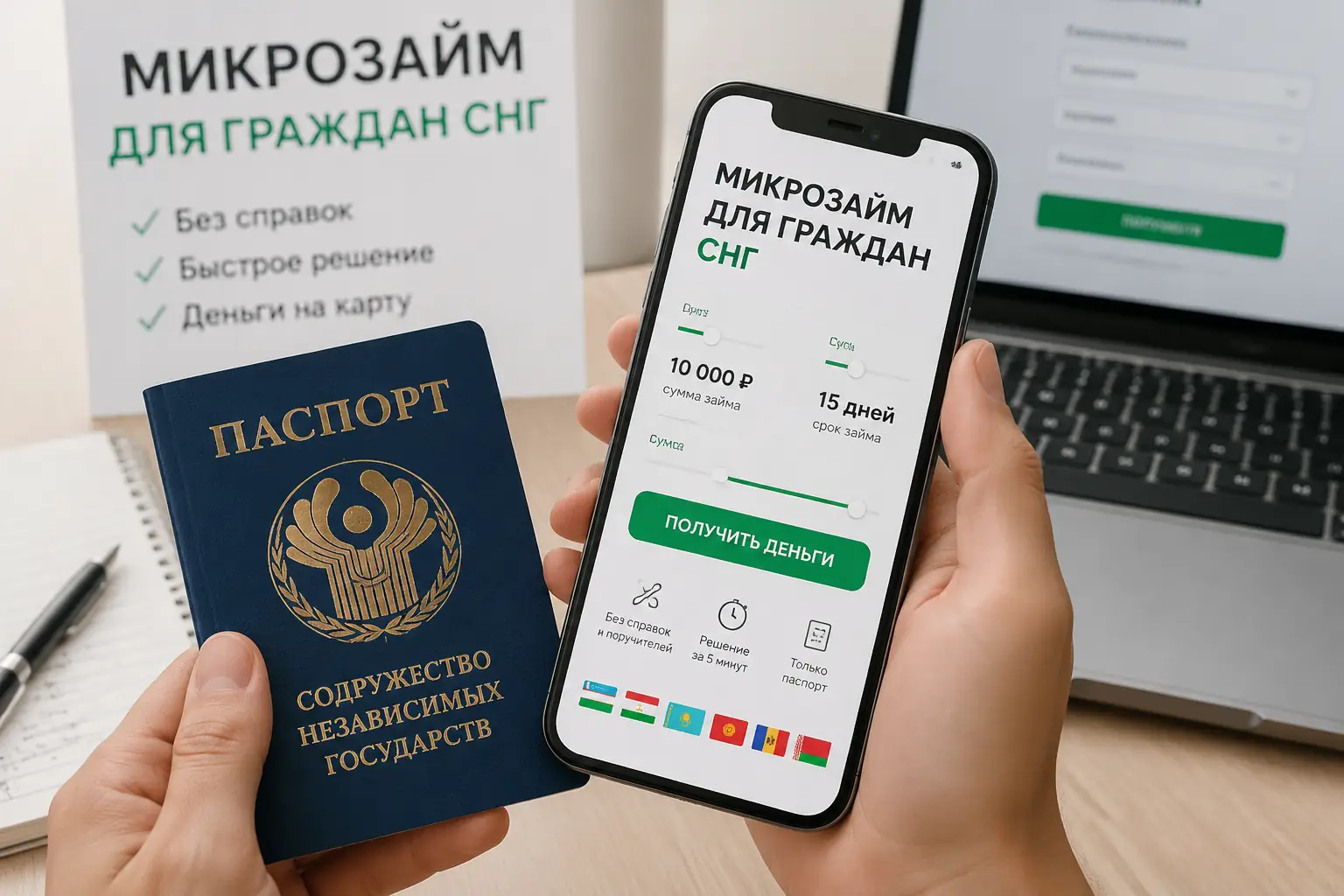 Микрозайм для граждан СНГ Ставки, сроки и переплата