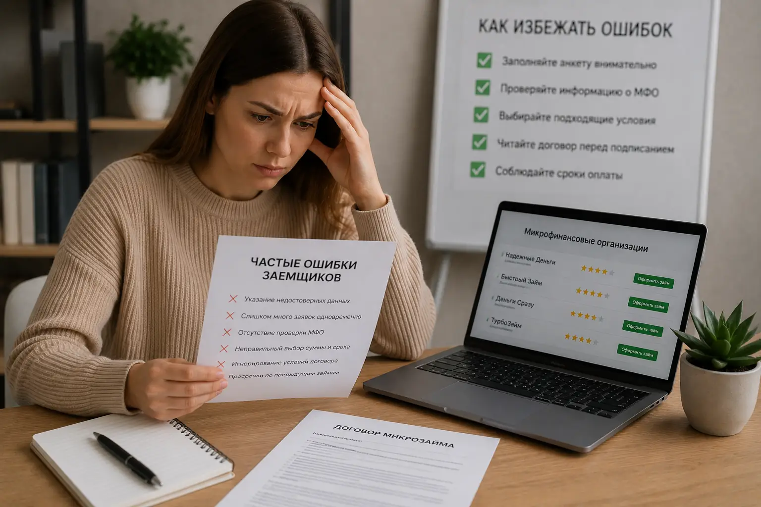 Микрозайм который точно дадут: где искать и как не ошибиться Частые ошибки заемщиков