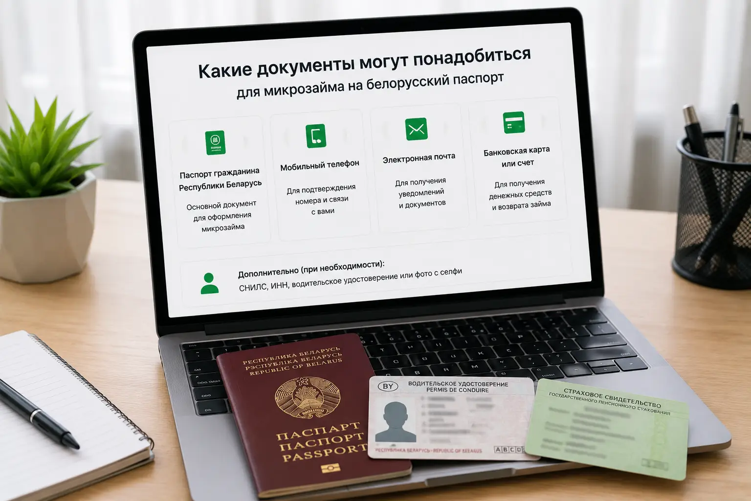Микрозайм на белорусский паспорт Какие документы могут понадобиться