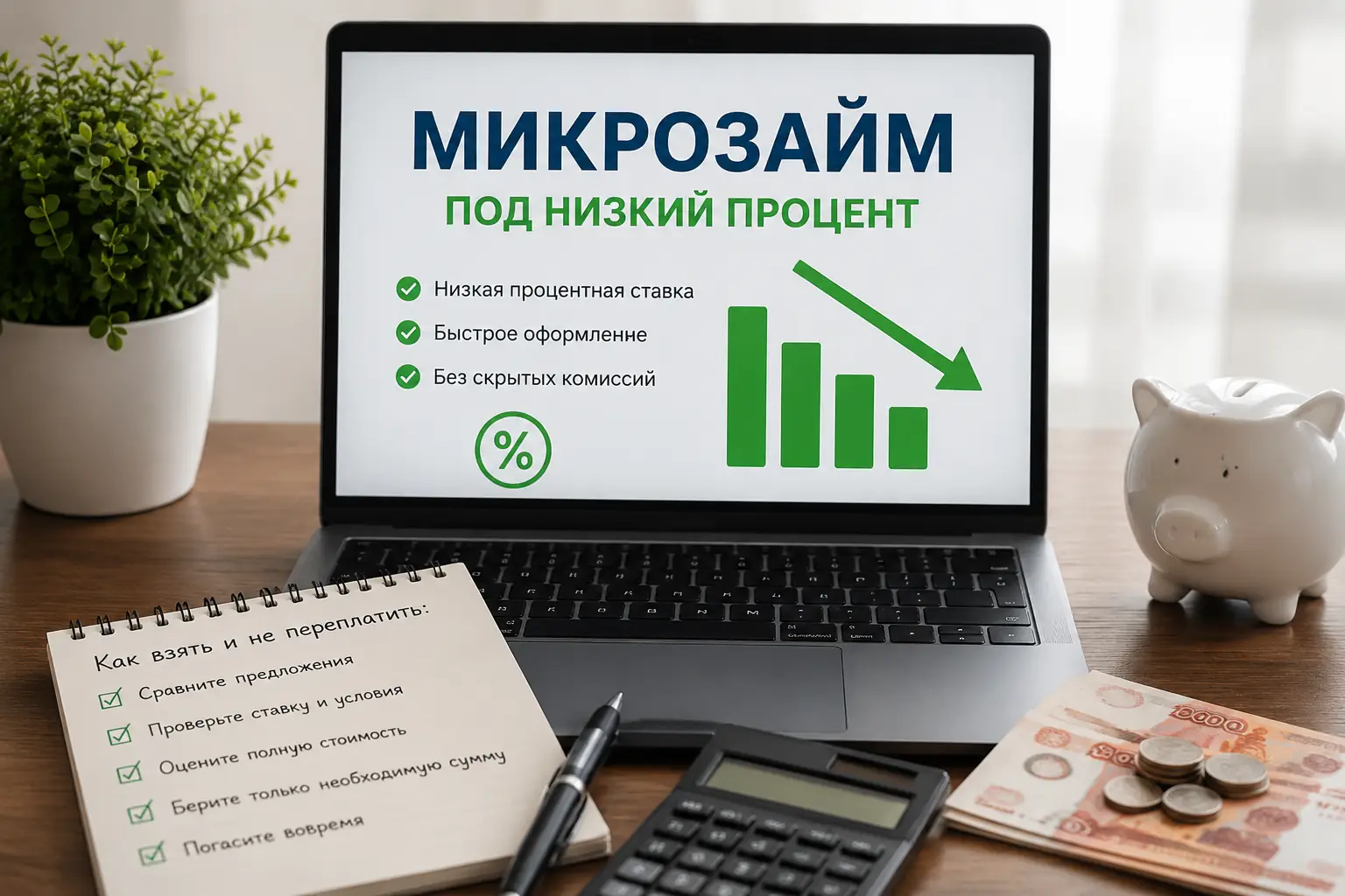 Микрозайм под низкий процент: как взять и не переплатить
