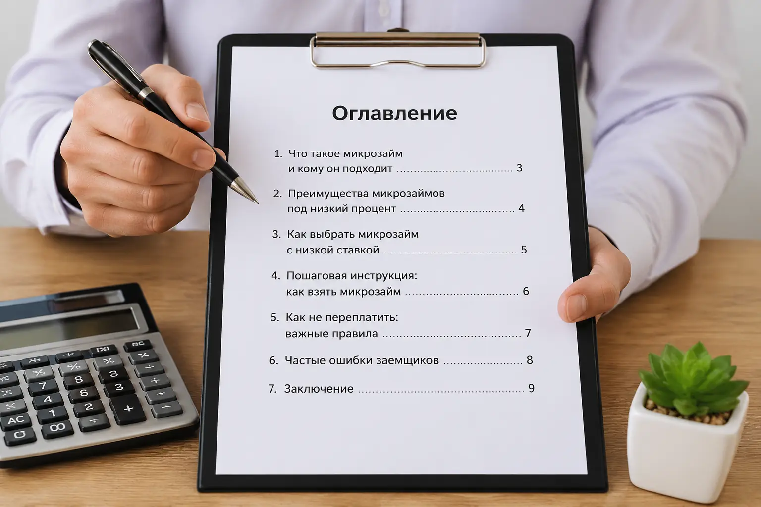 Микрозайм под низкий процент: как взять и не переплатить Оглавление