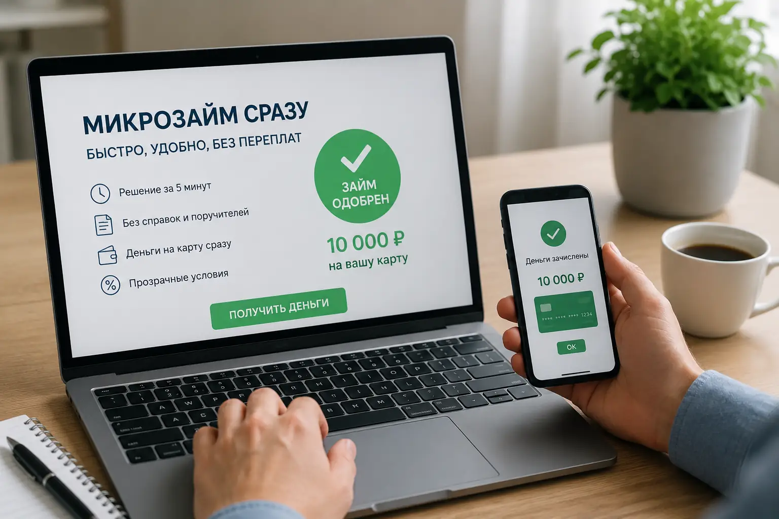 Микрозайм сразу: как взять срочный займ и не переплатить