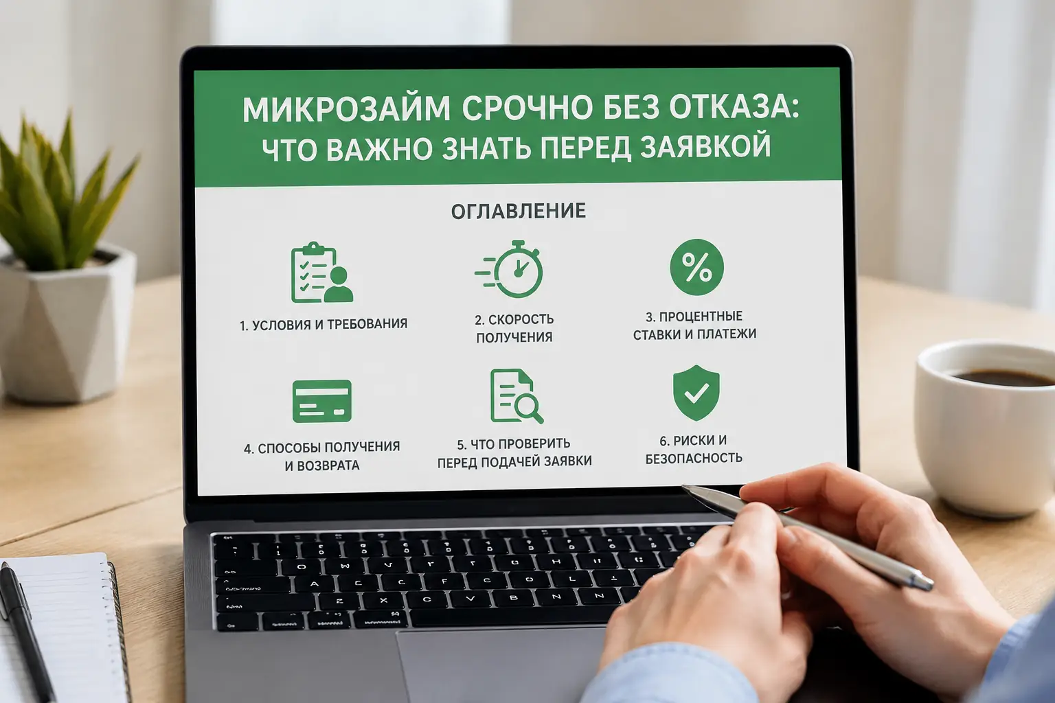 Микрозайм срочно без отказа: что важно знать перед заявкой Оглавление