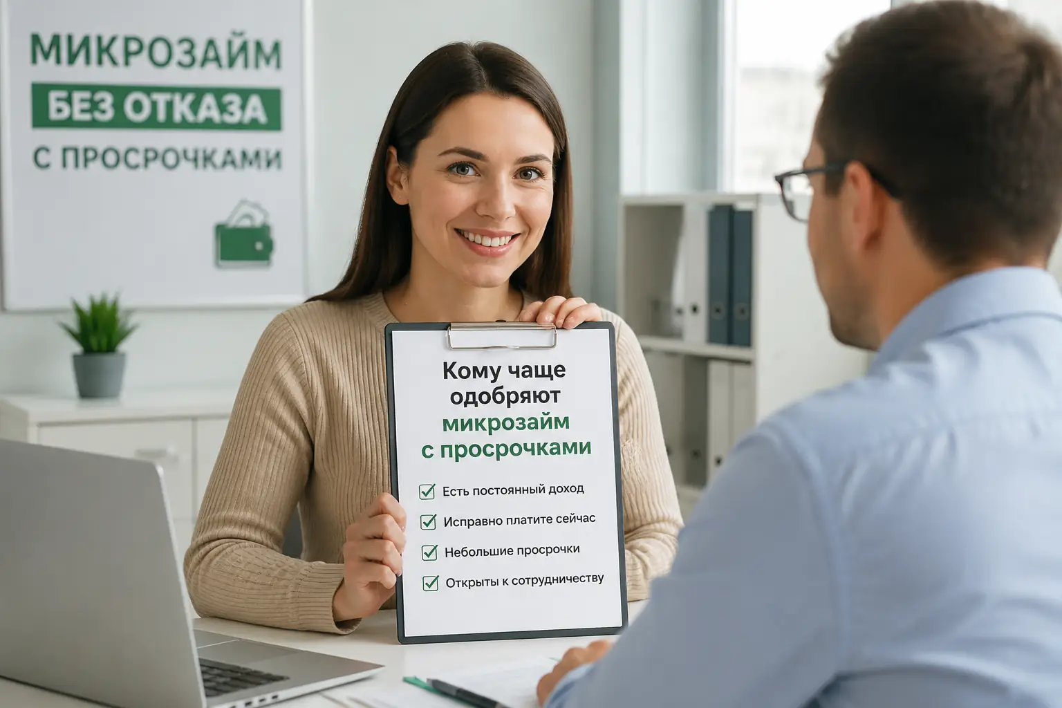 Микрозаймы без отказа с просрочками Кому чаще одобряют микрозайм с просрочками