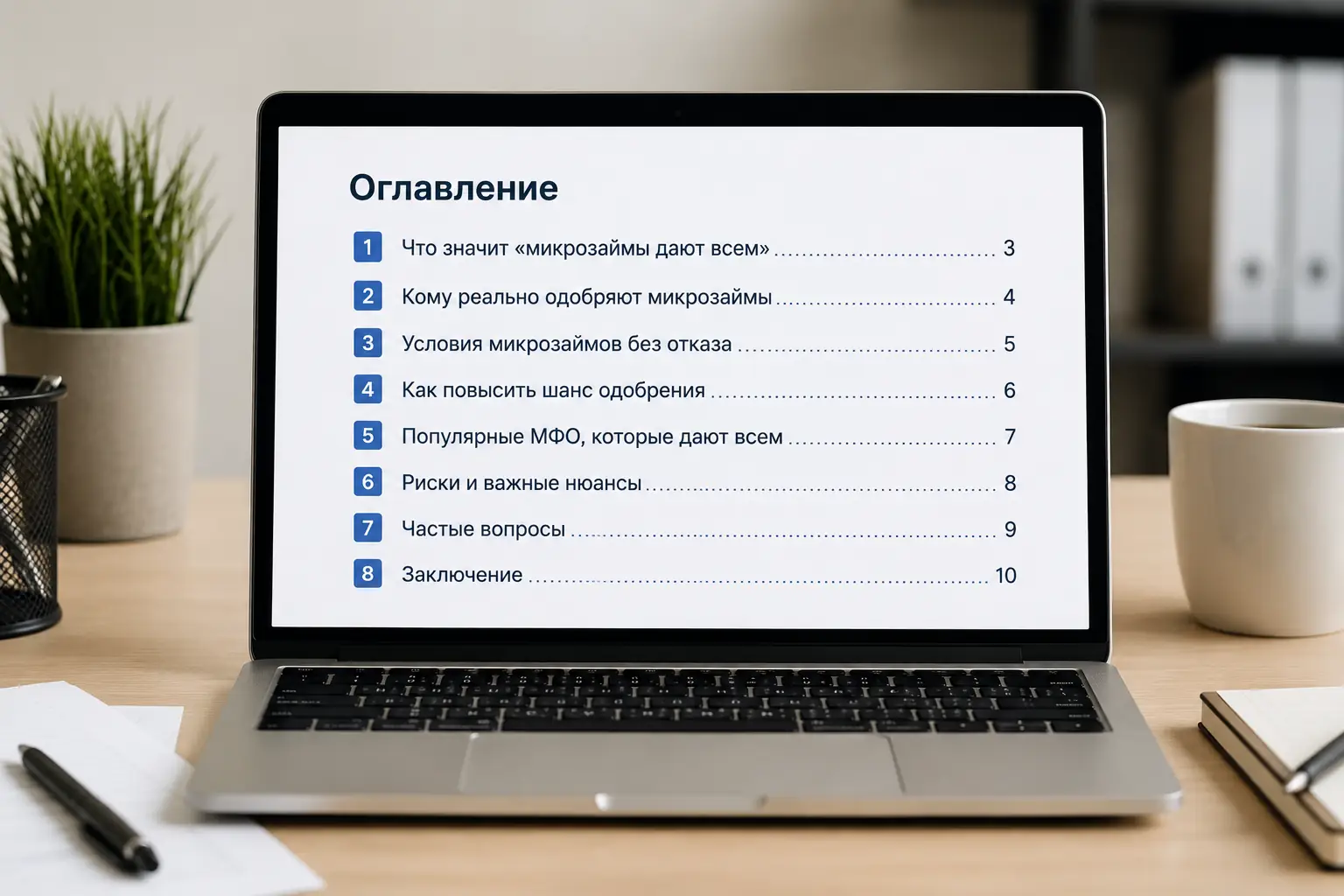 Микрозаймы которые дают всем: что это значит и как повысить шанс одобрения Оглавление