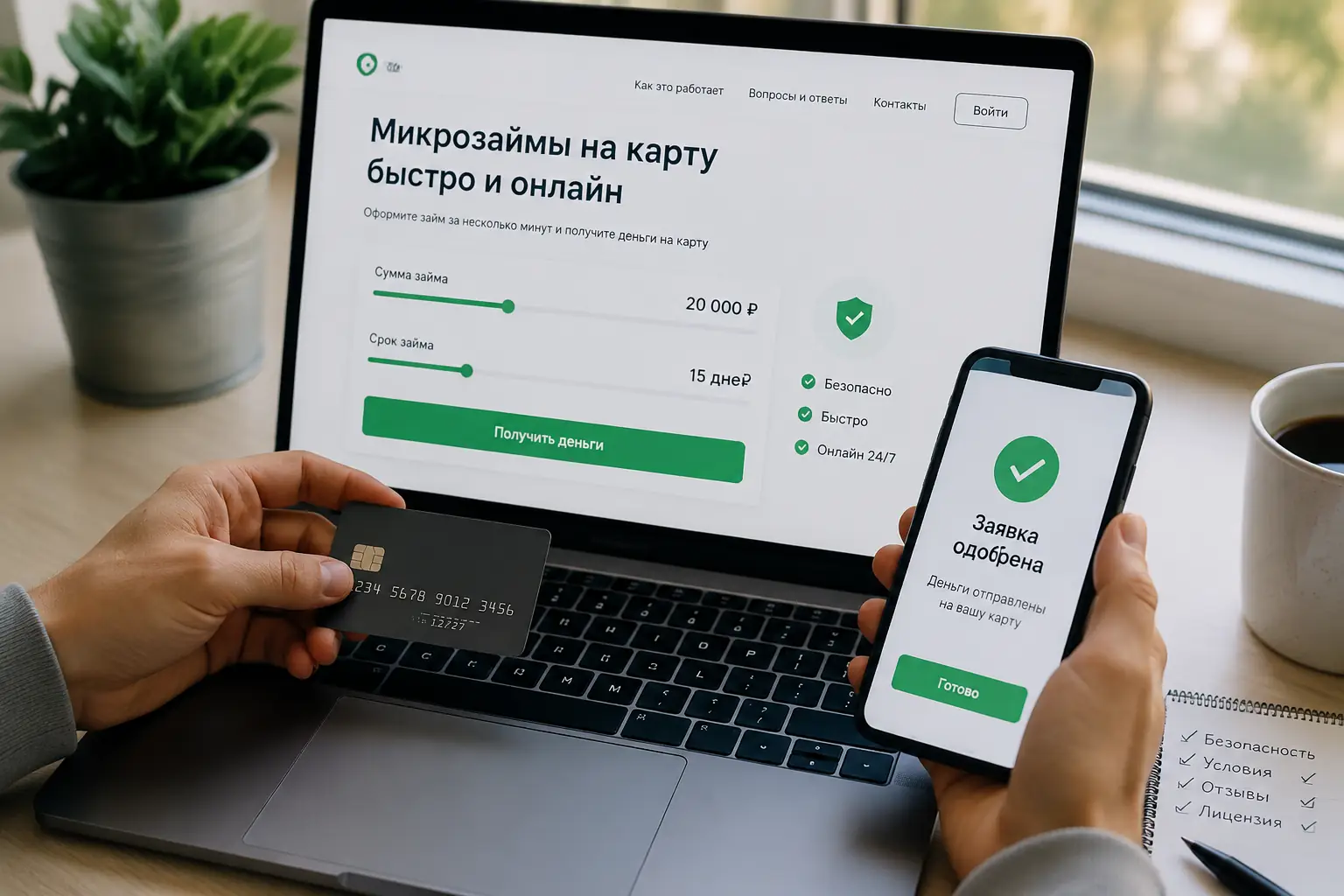 Микрозаймы на карту быстро: как оформить онлайн и выбрать безопасное предложение