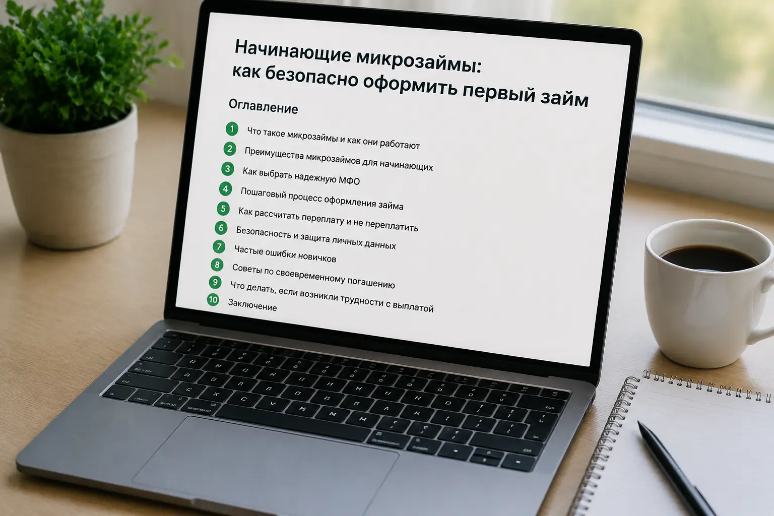 Начинающие микрозаймы: как безопасно оформить первый займ Оглавление