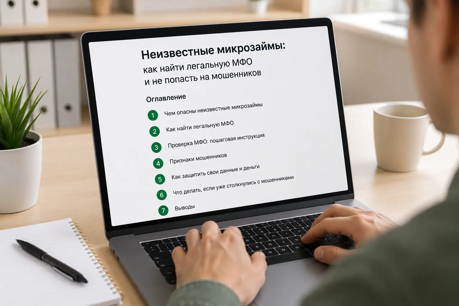 Неизвестные микрозаймы: как найти легальную МФО и не попасть на мошенников Оглавление