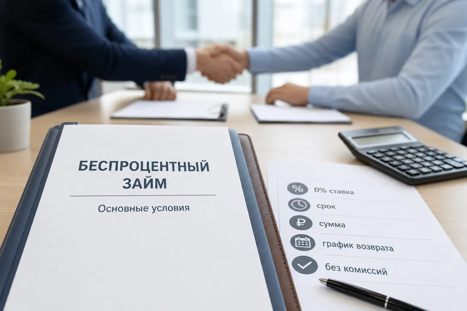Займ без процентов Основные условия беспроцентного займа