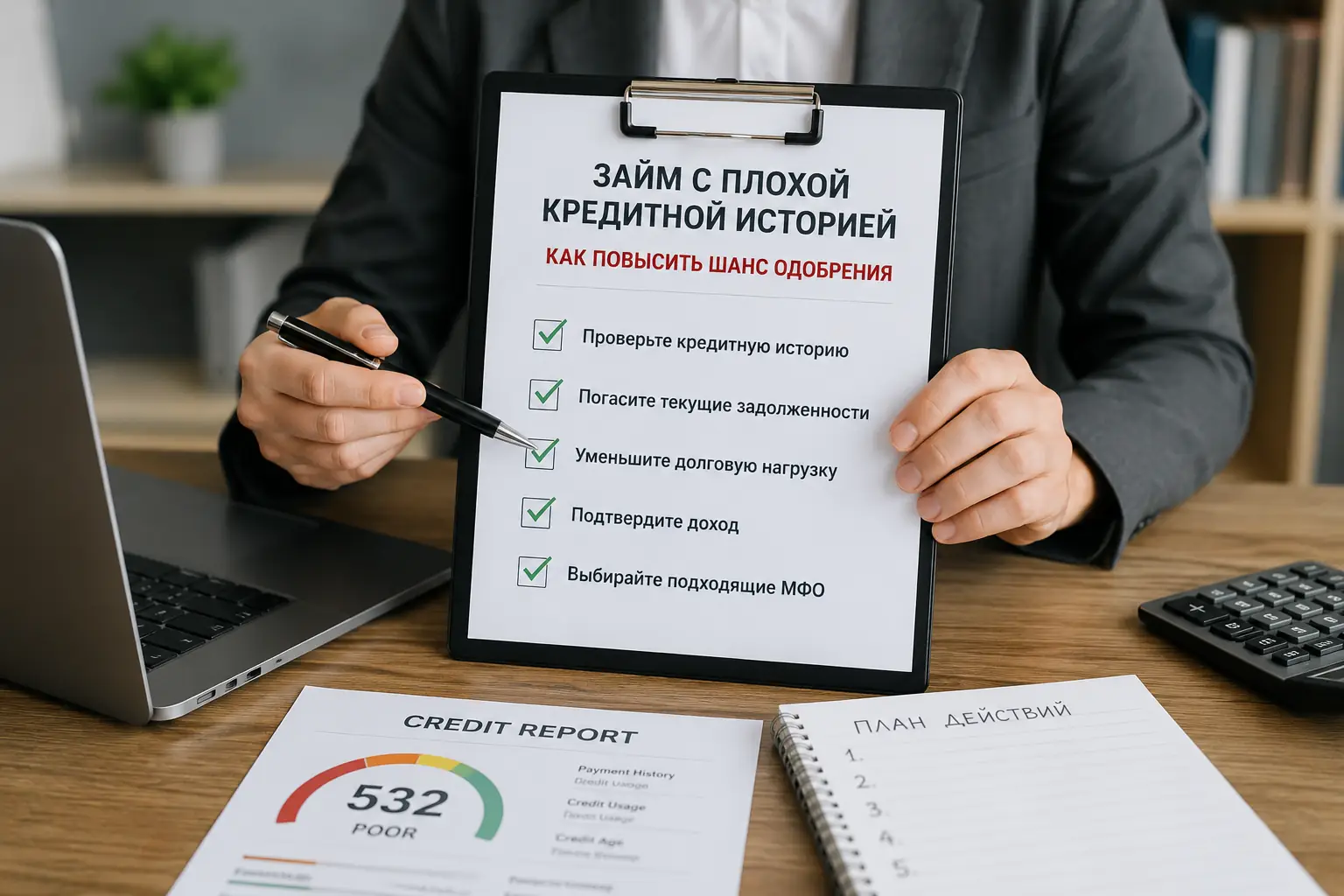 Займ с плохой кредитной историей Как повысить шанс одобрения